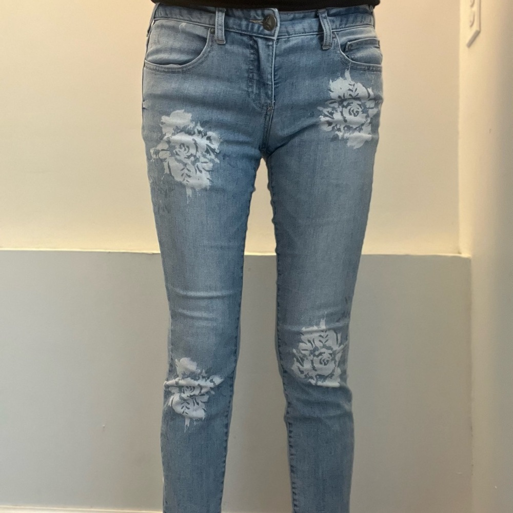 Free People Cropped Floral Pants
